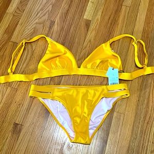 Shade & Shore 2 piece yellow bikini